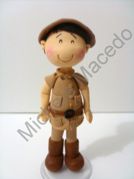 Caçador Safari - Topo de bolo