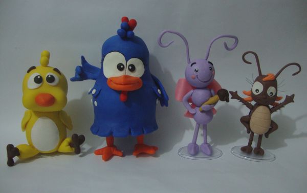 Turma da galinha pintadinha - Enfeite de mesa